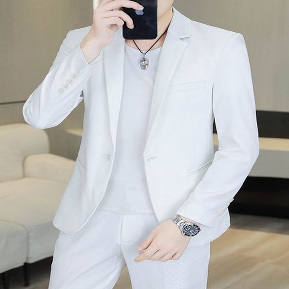 H17 Casual formal three-piece business suit jacket for men
