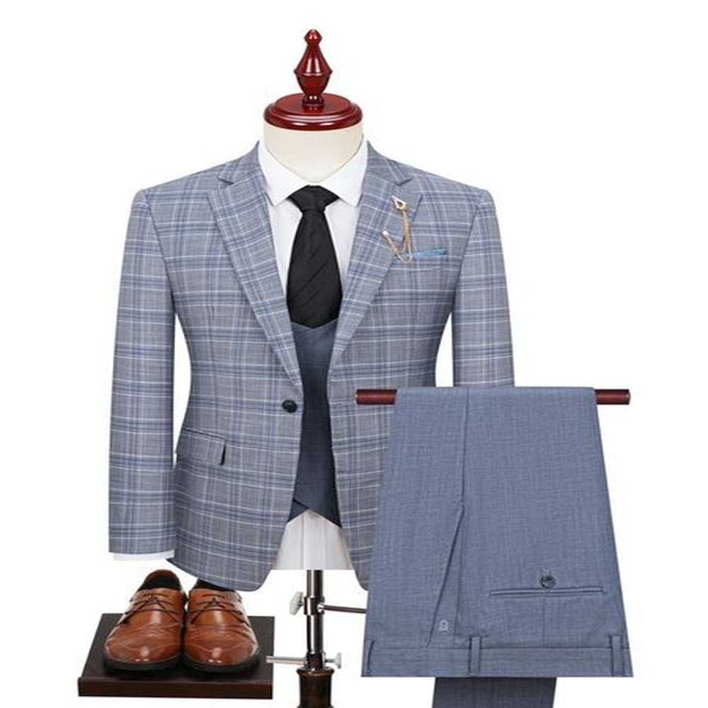 H586 Men's business suit Korean style slim fit groomsmen