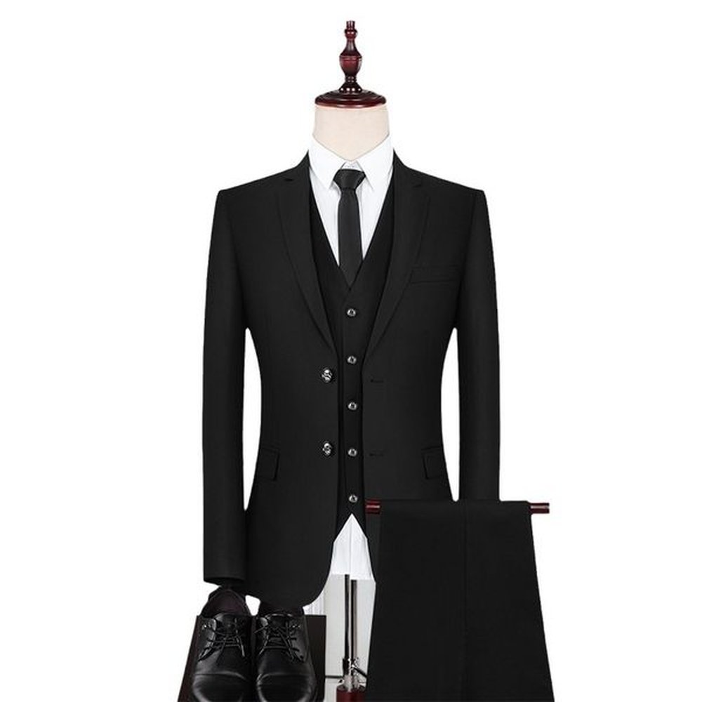 H46 Men's formal urban business suit and trousers two-piece suit