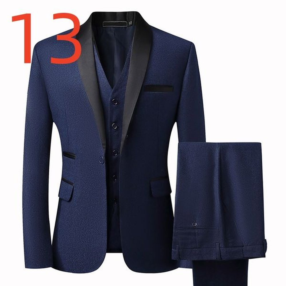 H29 Men's professional suit black formal jacket