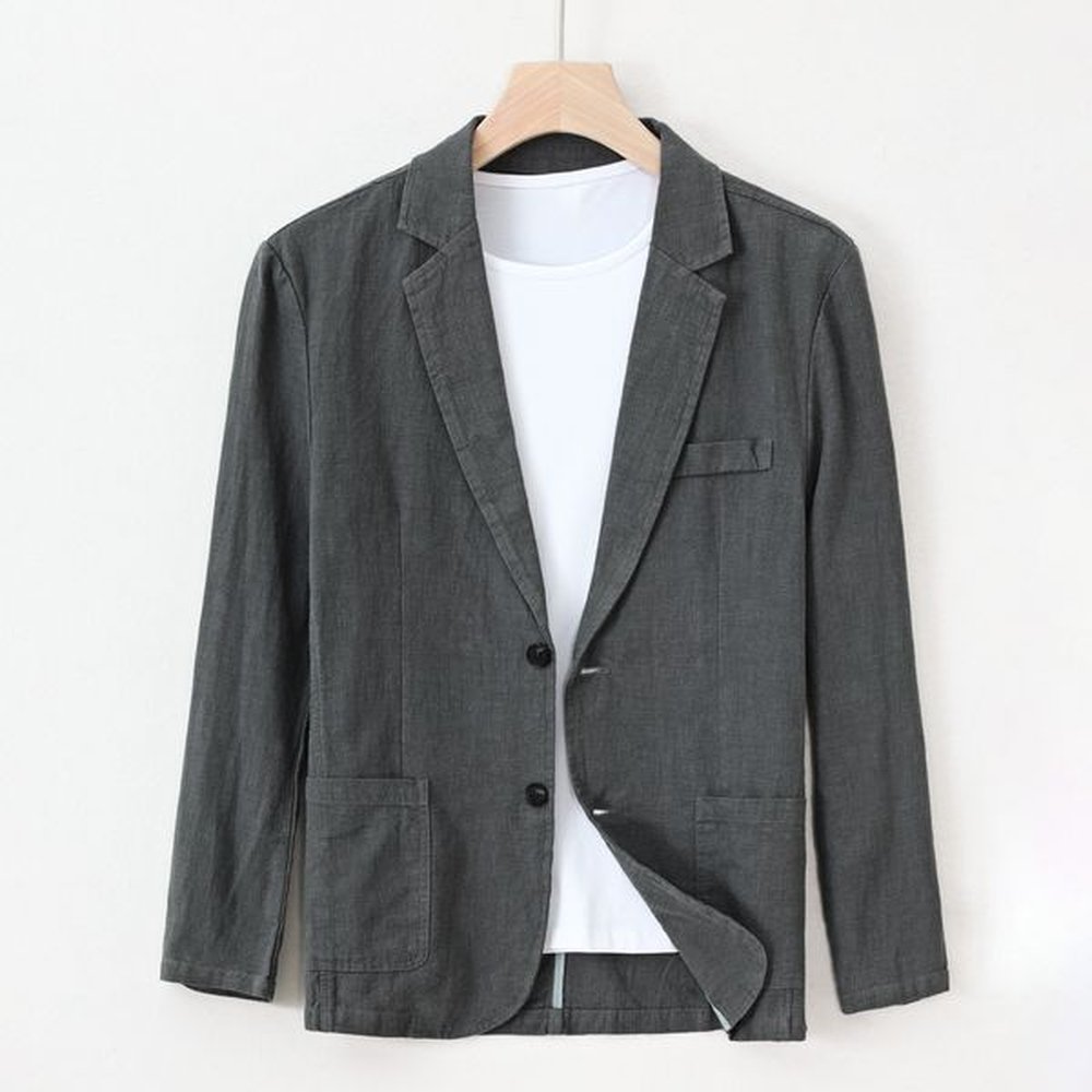 H438 Suit middle-aged men's fashion casual suit jacket single western casual wear