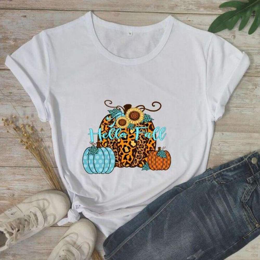 hallowmas fun and personalized leopard print pumpkin hello fall colorful