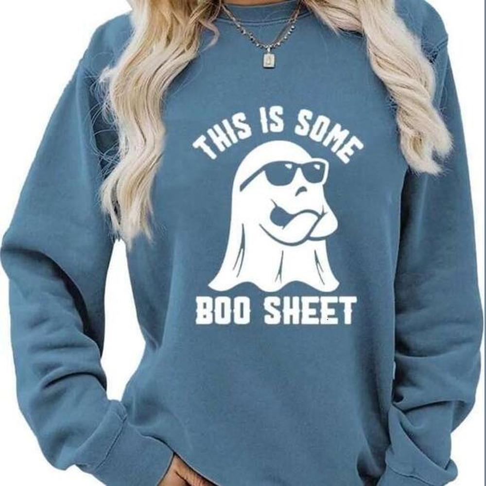 hallowmas womens fashion letter womens d printed round neck hoodie