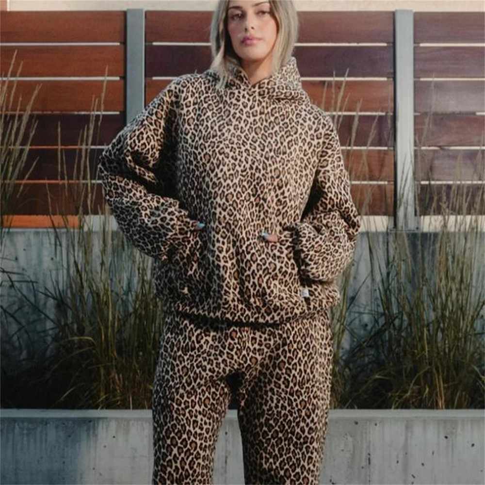 harajuku high street oversized leopard pattern print yk hoodies retro