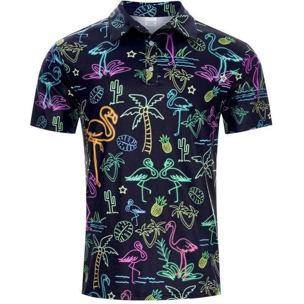 Hawaii Flower Plants 3D Printed Mens shirt Shirt Harajuku Short Sleeve Cool Button Collar T-shirt Womens Clothing X241228
