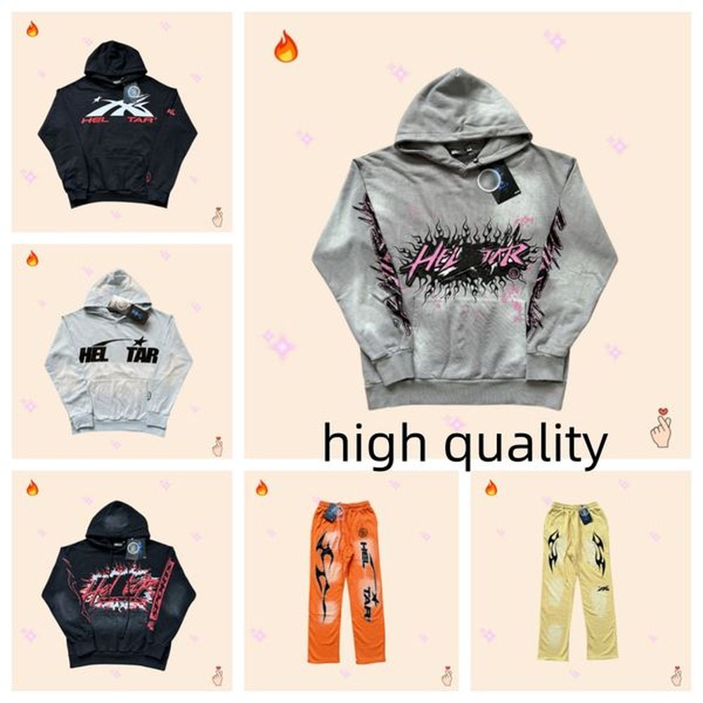 hell starhoodies men Designer Mens Hoodies Sweatshirt Street Pattern Print Casual Loose Hooded Pullover Sweater Suit Unisex Streetwear Hoode