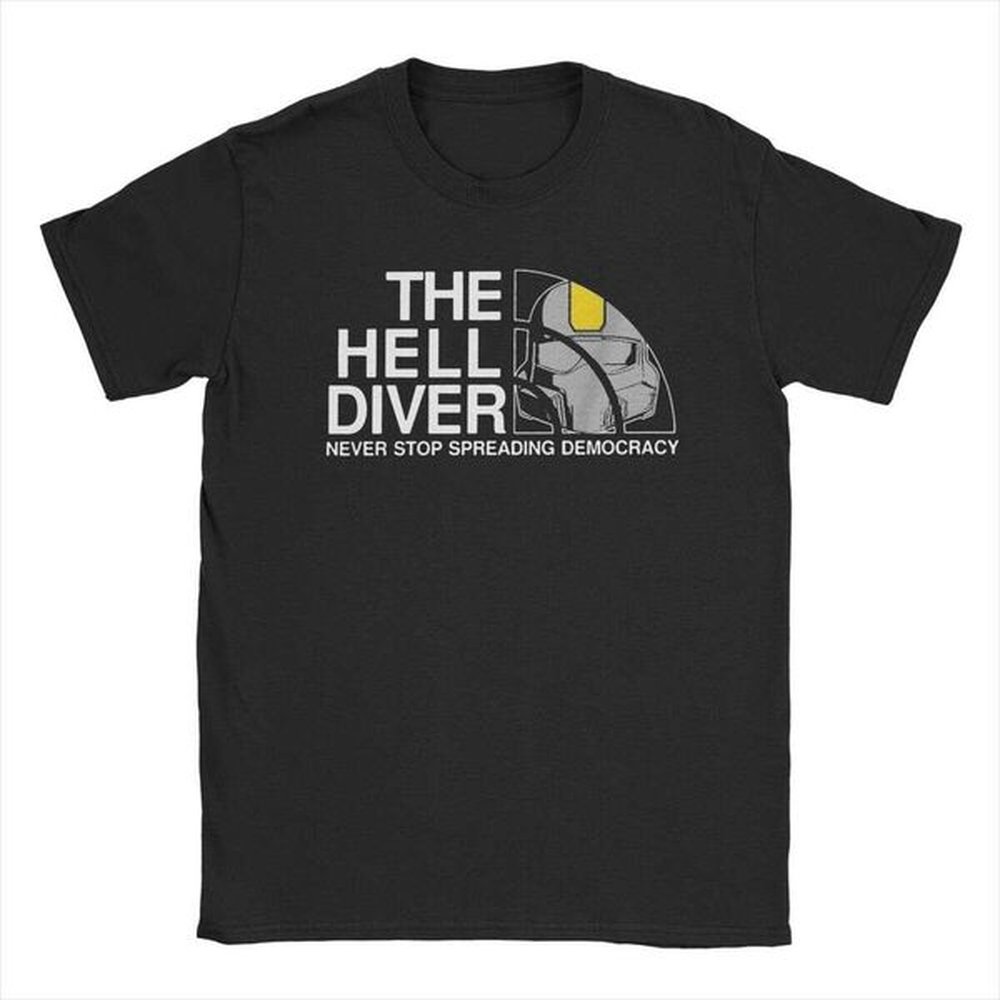 Helldivers Men Never Stop Spreading T Malevelon Creek 100% Cotton Tops Amazing Short Sleeve Crewneck Tee Shirt 6XL T-Shirt ops ee -