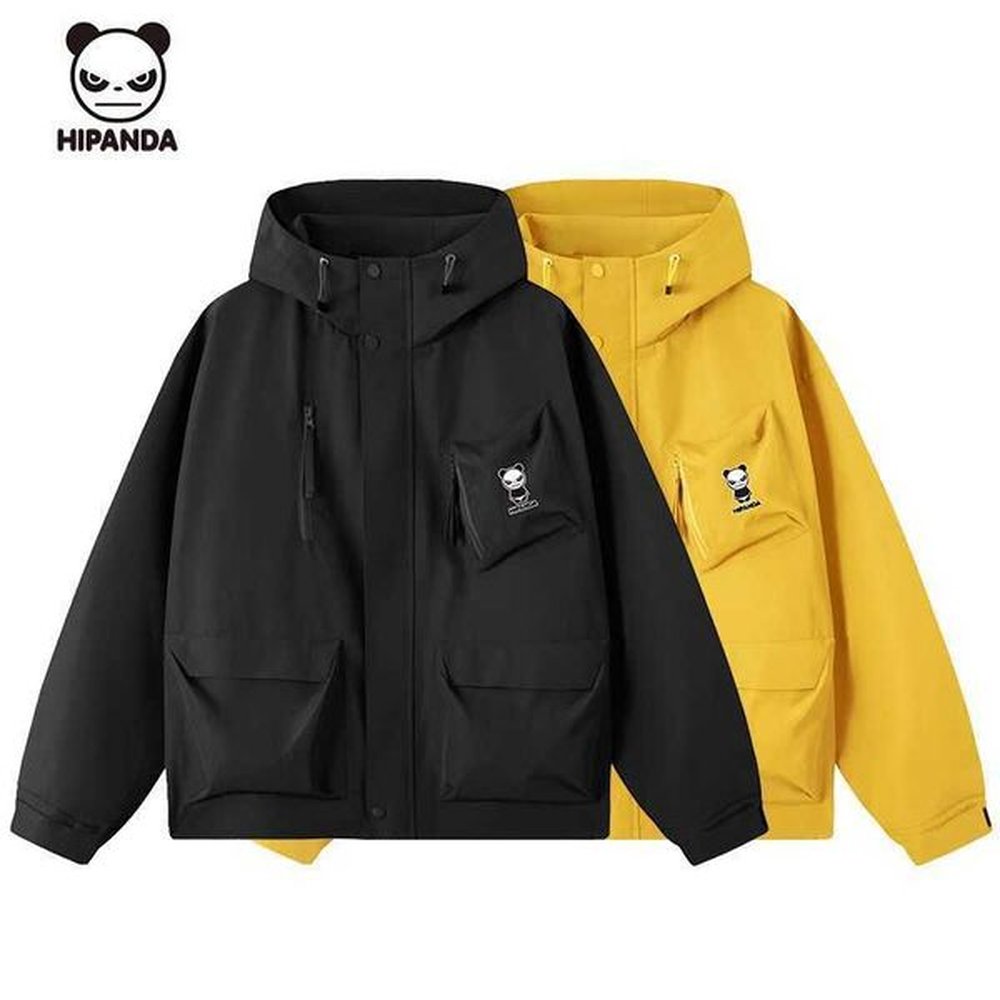 Hi PANDA high-end assault suit mens autumn and winter new style loose casual versatile hooded jacket mens assault suit