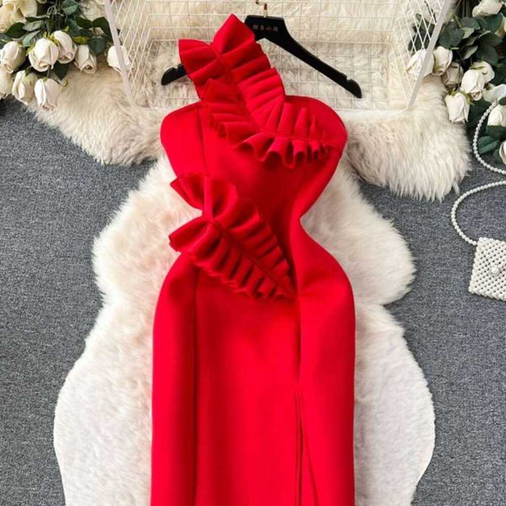 high end clothing socialite light luxury niche pleats ruffled edges