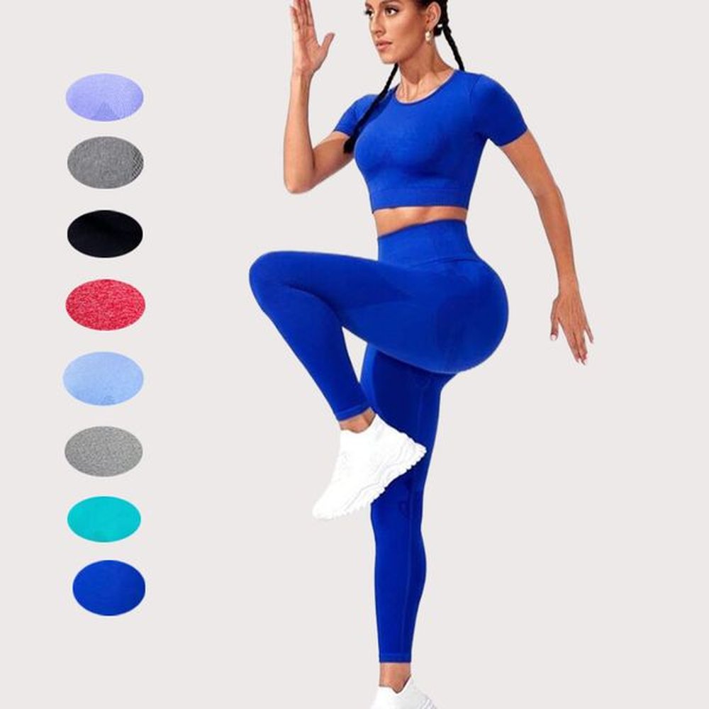 high end womens yoga aligned tight pants set fitness suit