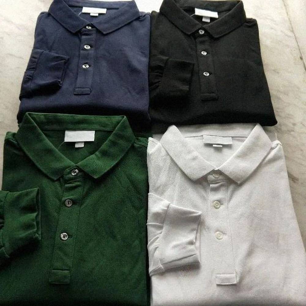 High Quality Brand new Mens Top Embroidery Polo Shirt long-Sleeve Solid shirt Men Polo Homme Slim Men Clothing Camisas Polos Shirt E3