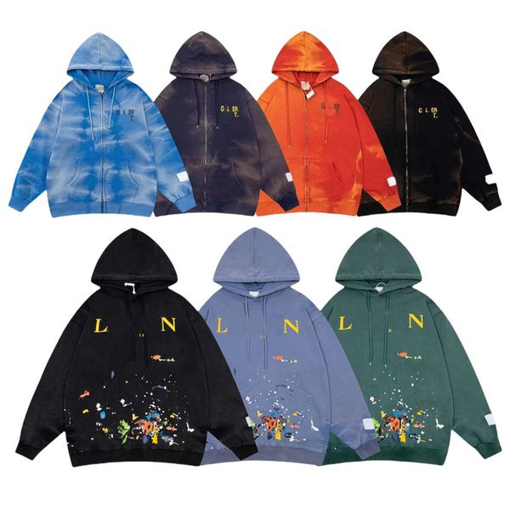 High Quality Designer Hooded Sweatshirt Fashionable Print Men's Long Sleeved Cotton Personalized Embroidery Jacket Denim Couple Hoodie
