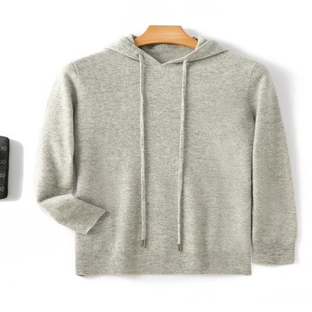 High Quality Fashion Spring Autumn Cashmere Sweater 100% Merino Wool Pullover Hoodies Knitwear Clothing Tops 241216