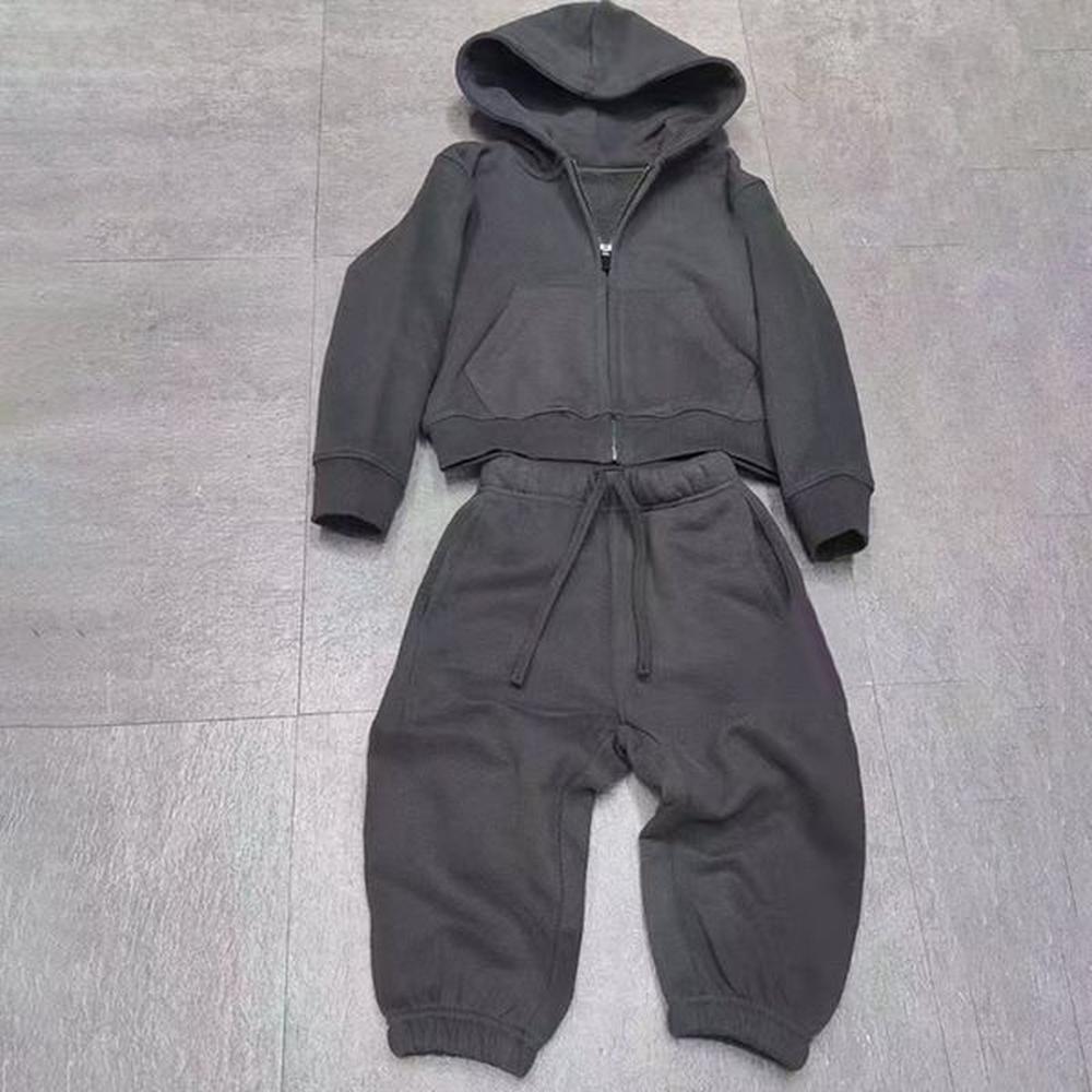 High Quality Heavyweight Custom Topstoney French Terry Fleece Cotton Jumper Sweatpants Unisex Kids Sweatsuit