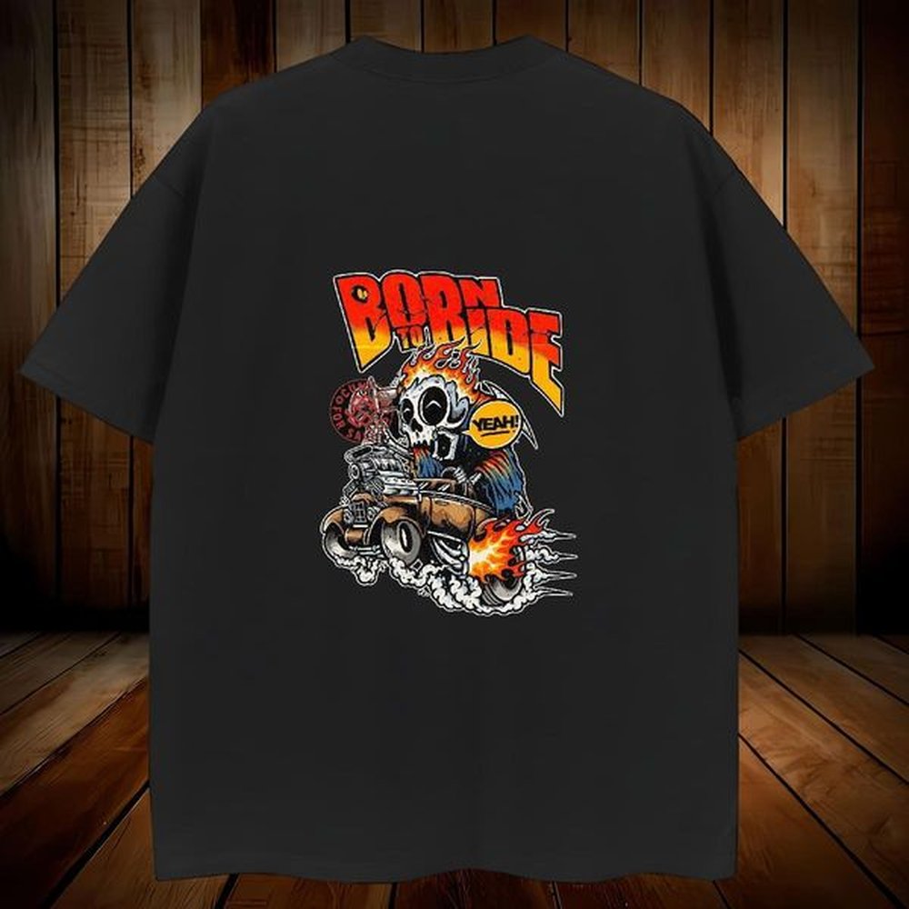 High Quality Men T Shirts 230g Cotton skull Hip Hop Street Customized Breathable Crew Neck Men Clothes T-Shirt Classic Casual Polos