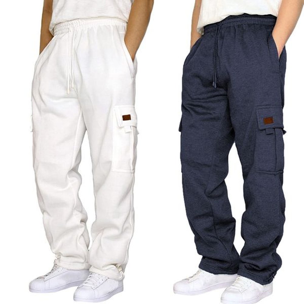 High Quality Multi Pocket Casual Slim Fit Men Jogger Pants Trousers for Men workwear long pants men's loose sports pants trendy fleece