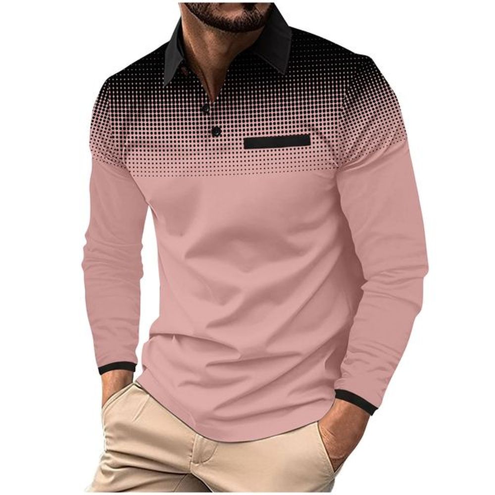 High Quality Polka Dot Printing Casual Polo tshirt Golf Simple Polo Shirt For Men Golf Shirt Clothing Quick Drying Plus Size Logo Uniform Sp