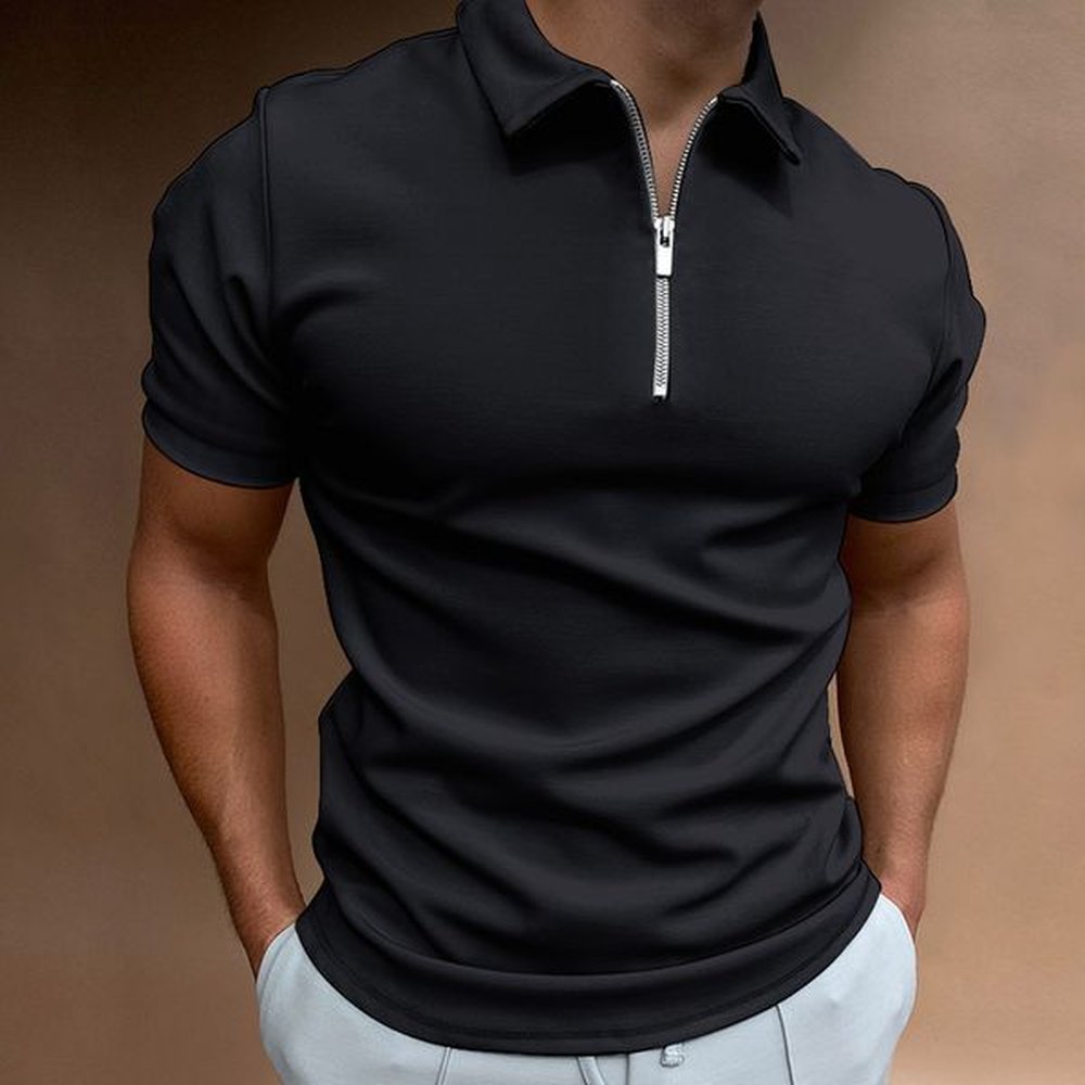 High quality S-5XL Summer New Men's Short Sleeve Polos Quick Dry Breathable Unisex Fit Sports Golf Polo Shirts Solid Color T-shirt xl 2