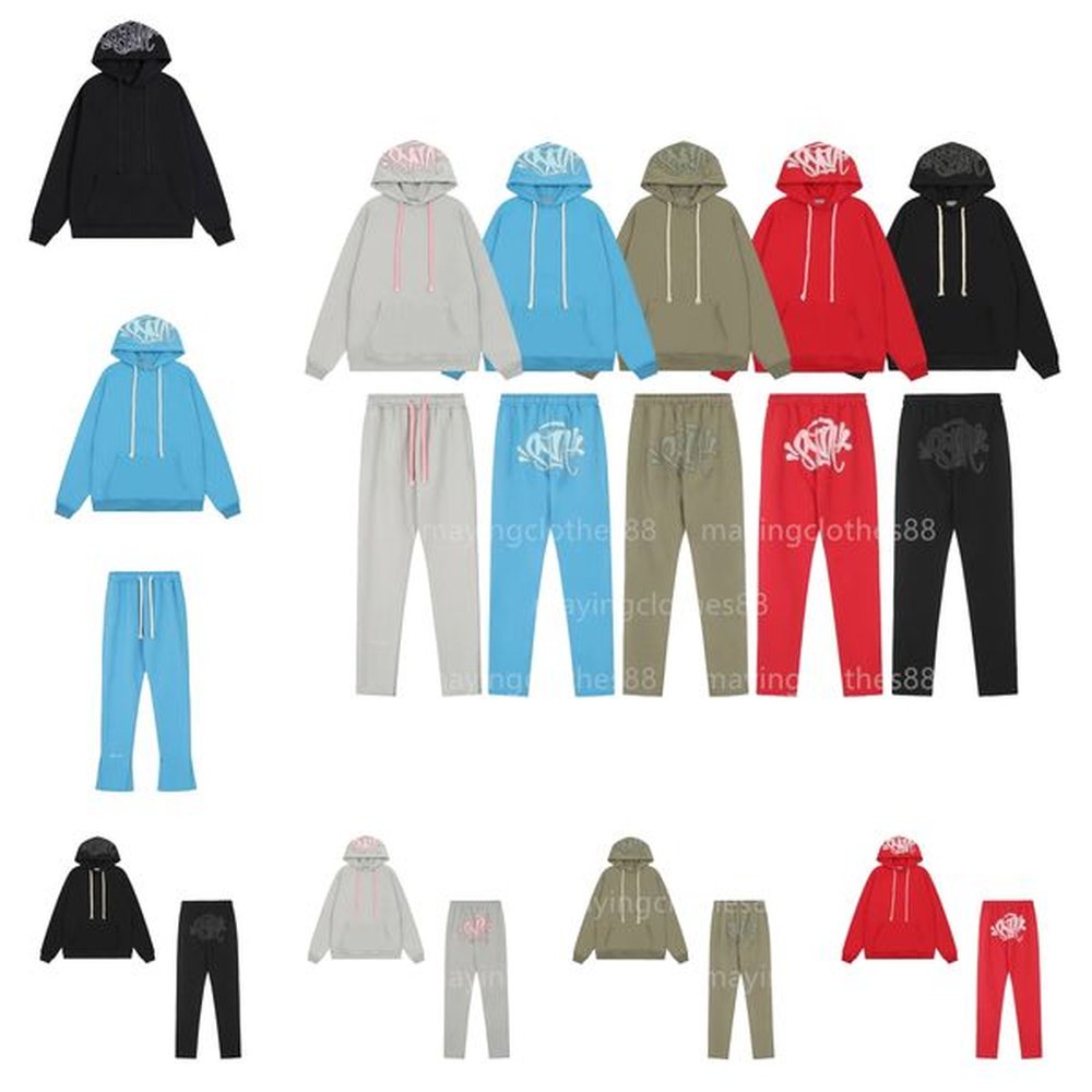 High Quality SynaWord Mens Tracksuits Sportswear Cotton Y2k Hoodies Designer Hoodie Long Sleeve Pullover Sweatshirt Sweatpants Hip Hop Top J