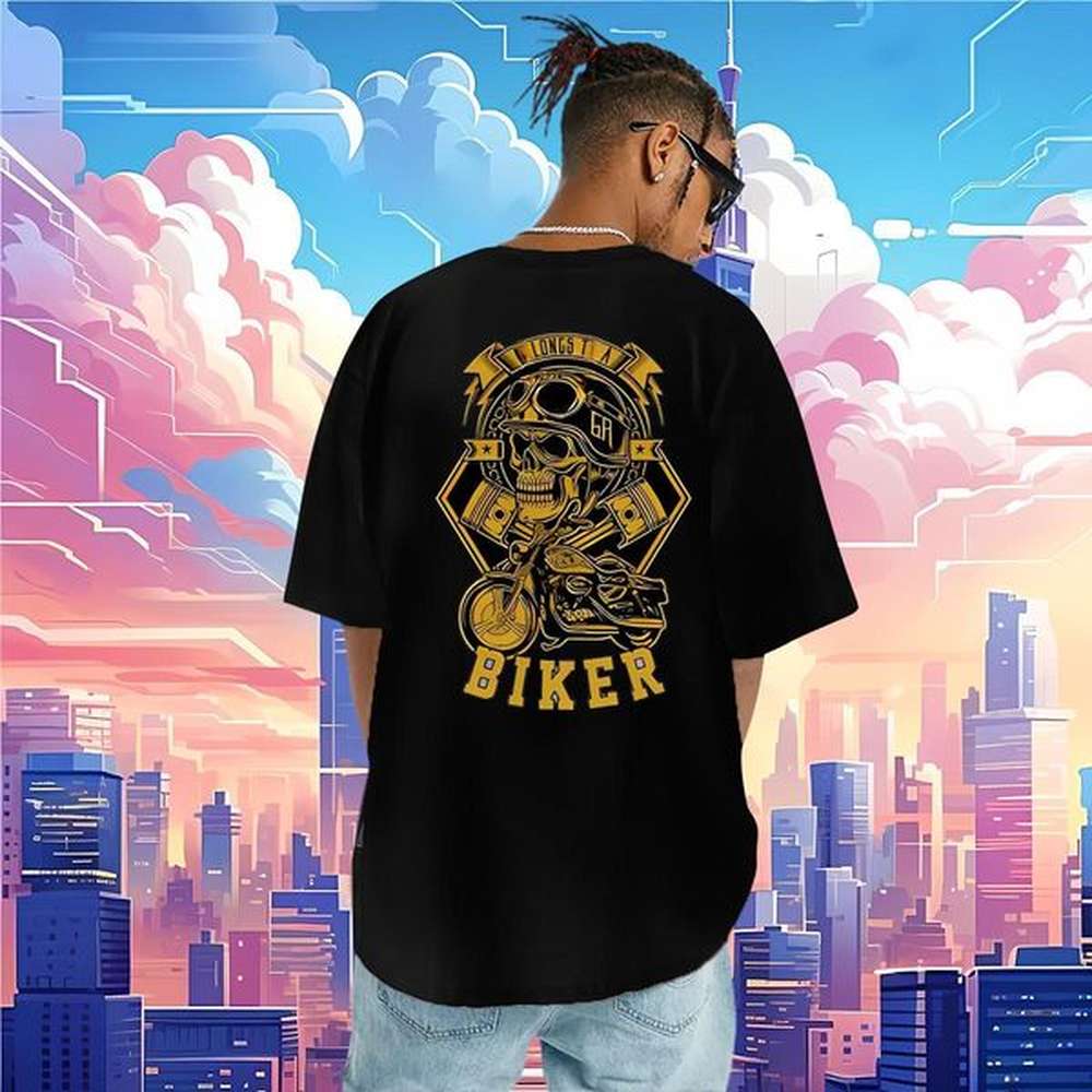 High Quality T-Shirts for Men 230g Pure Cotton skull Hip Hop Street DIY Logo Oversized Breathable Short Sleeve Men Clothes T-Shirt Designer