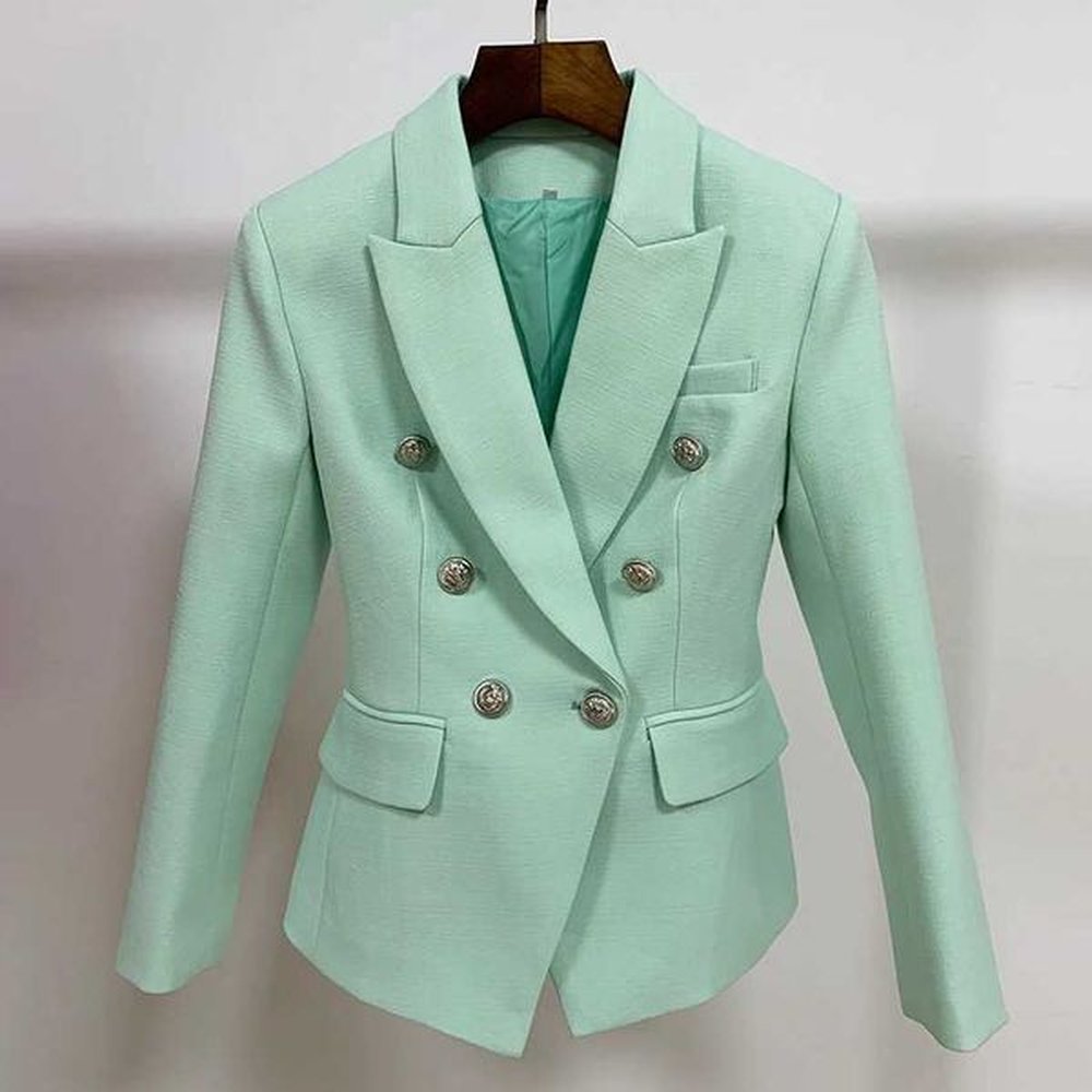high street classic baroque designer jacket womens metal lion