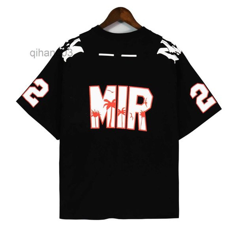 High Street Oversized 22 Football Tee Jersey Mens Women Designer T-shirts Stylist Tops Men Casual Loose Cotton Shirt Luxurys Streetwear Hip
