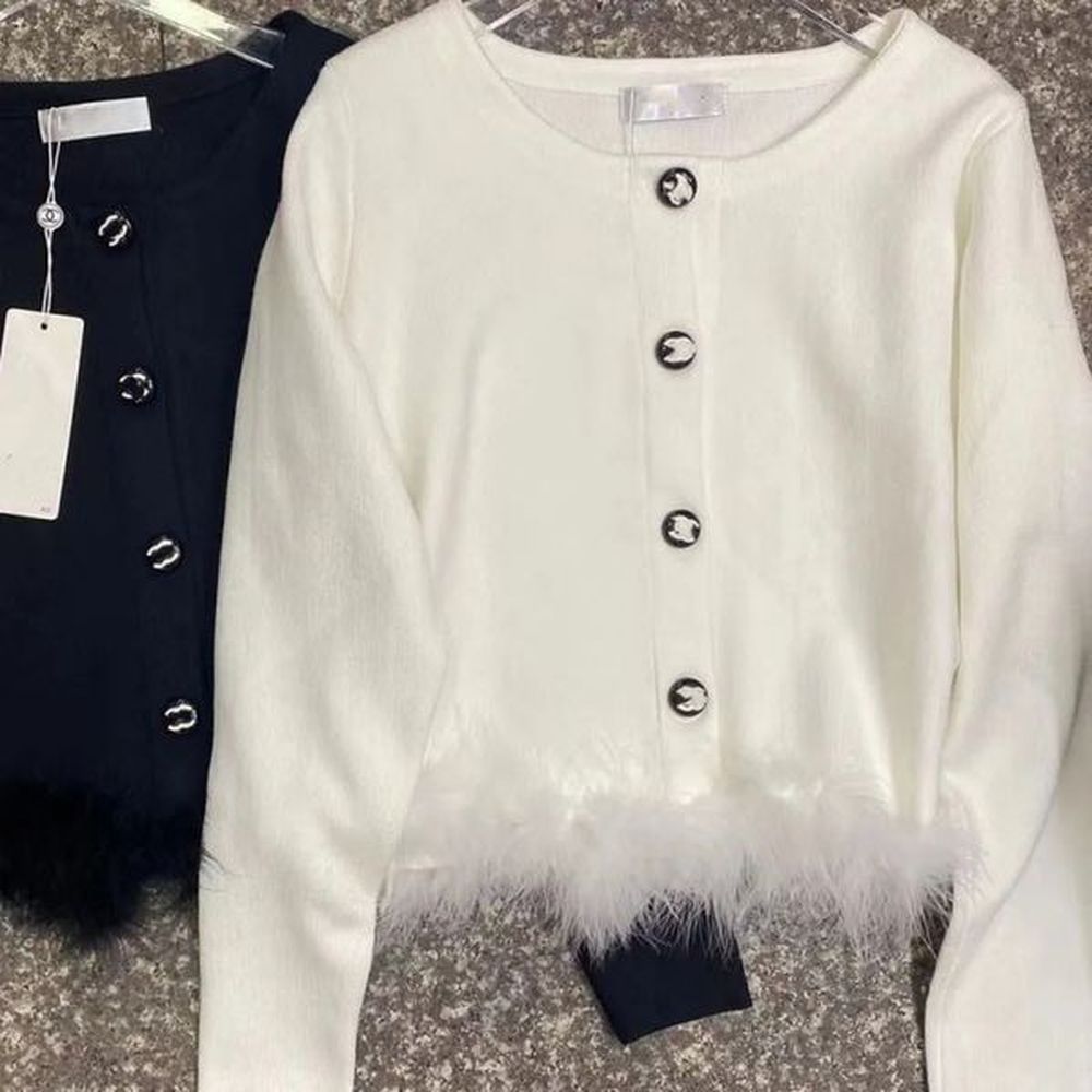 high version longsleeved sweater cardigan coat female small fragrant wind