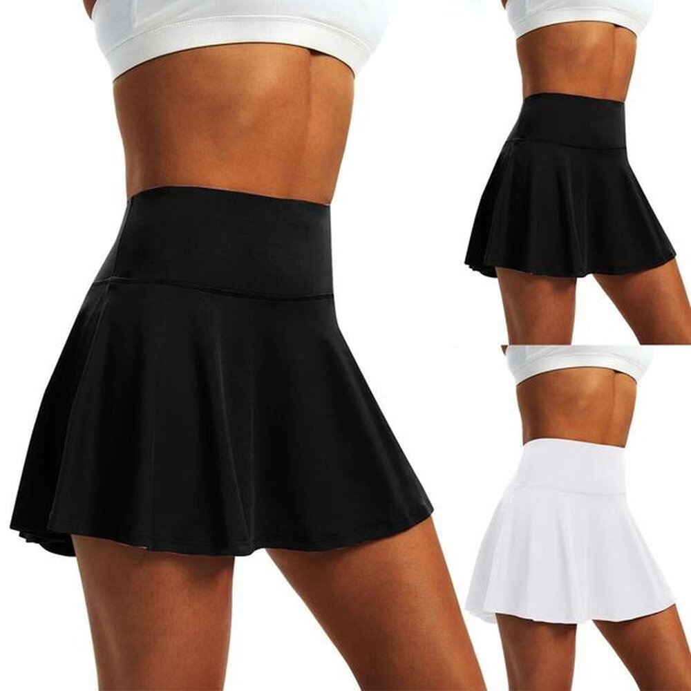 high womens waist pleated tennis skirt with pocket lightweight athletic