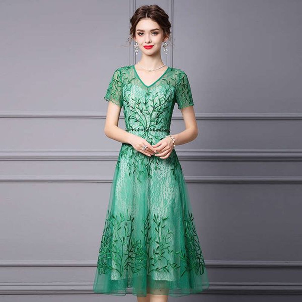 highend new womens summer vneck nail bead formal occasion