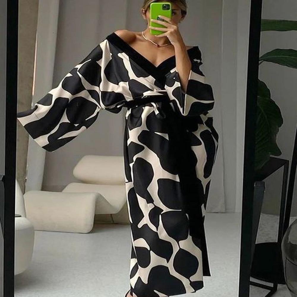 hiloc anklelength sexy robes for women bathrobe three quarter sleeve