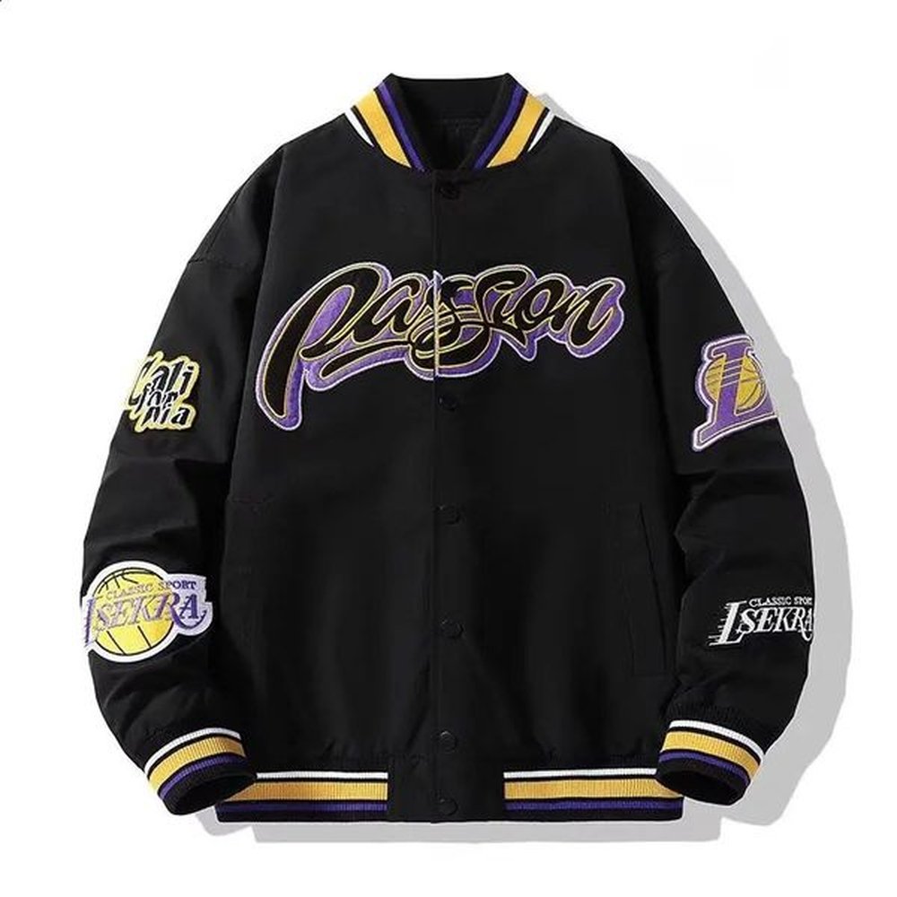 Hip Hop Jacket Mens AutumnWinter Street Clothing Baseball Uniform Retro Couple Casual Fashion Top 240827