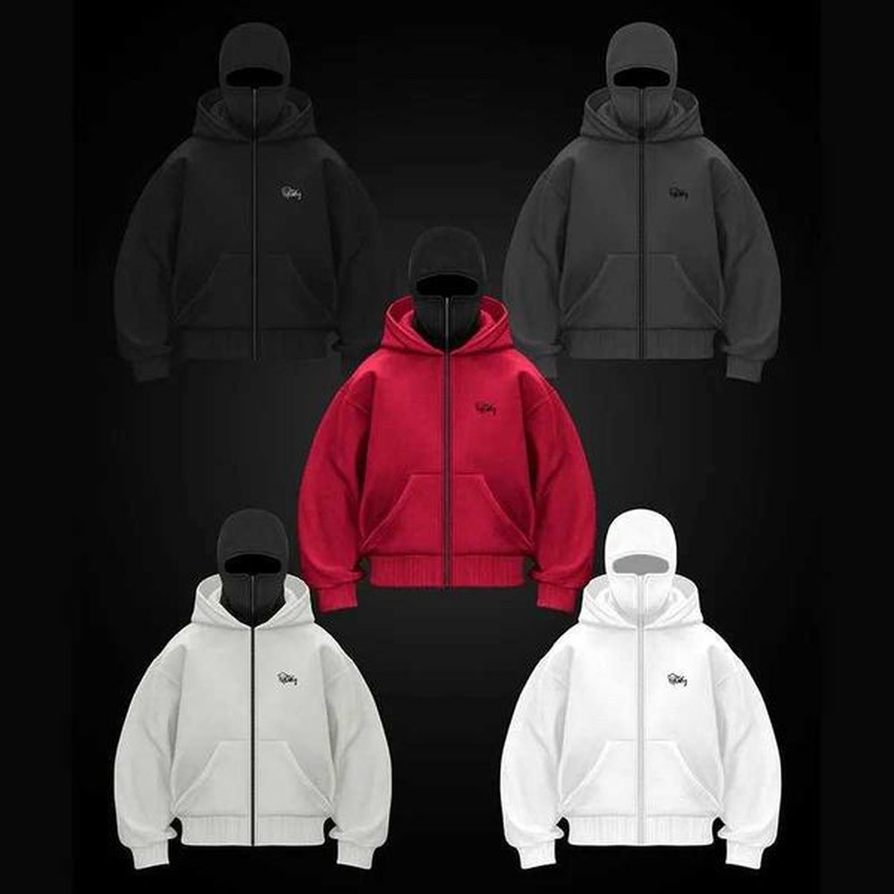 Hip Hop Mens hoodie Hooded zipper Jacket Gothic star Printing oversized fashion punk Y2k Streetwear Harajuku vintage black topsXJ241128