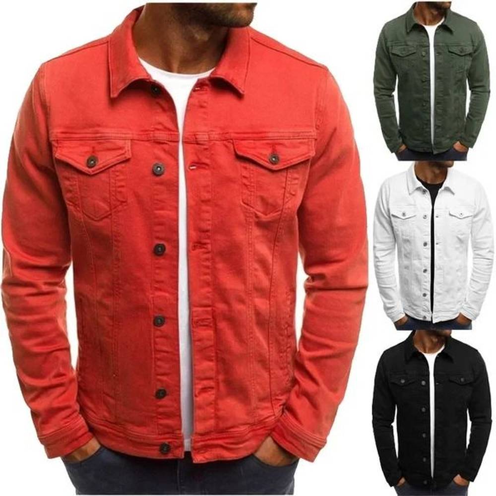 Hiphop Mens Denim Jackets Streetwear Casual Cotton Classic Slim Jeans Coat Male Clothes Cowboy Jacket Clothing 250211