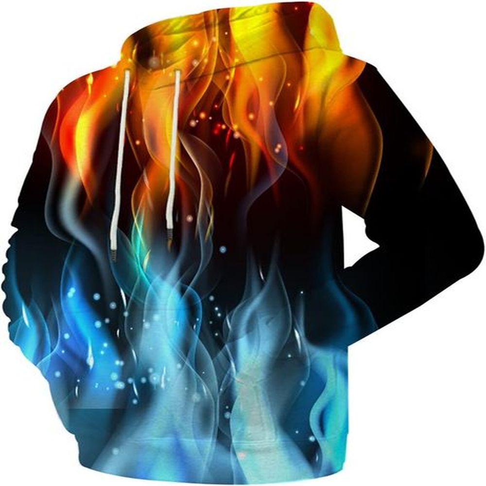 Hoodie for Mens cool Unisex Realistic 3D Print Galaxy Pullover Hooded Sweatshirt Hoodies with Big Pockets Graphic Trendy Warmth handsome