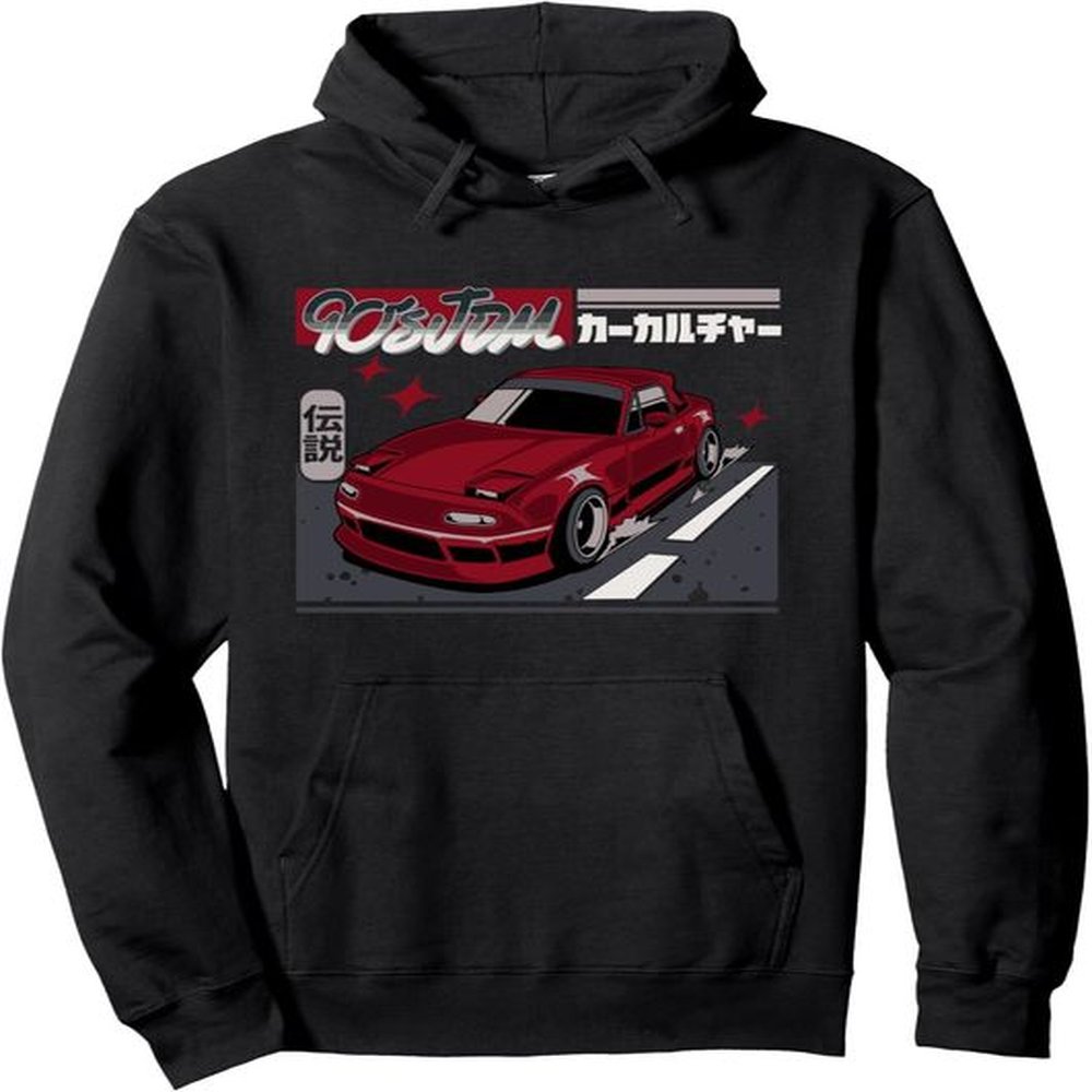 Hoodie for Mens Womens Red NA v2 Car Graphic Pullover Hoodie Graphic Hoodies sweatshirt