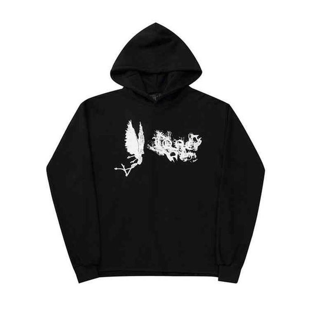 Hoodie men's limited joint name lightning big V coat female couple hooded Fujiwara friends Wang Yibo