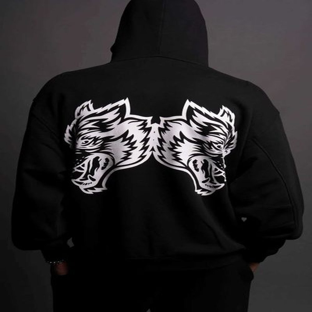 Hoodies Sweatshirts IYKYK FLEECE UNISEX Hoodie Black New Cotton Zipper Sports Loose Casual Trend Sweater Autumn and Winter Mens H241114