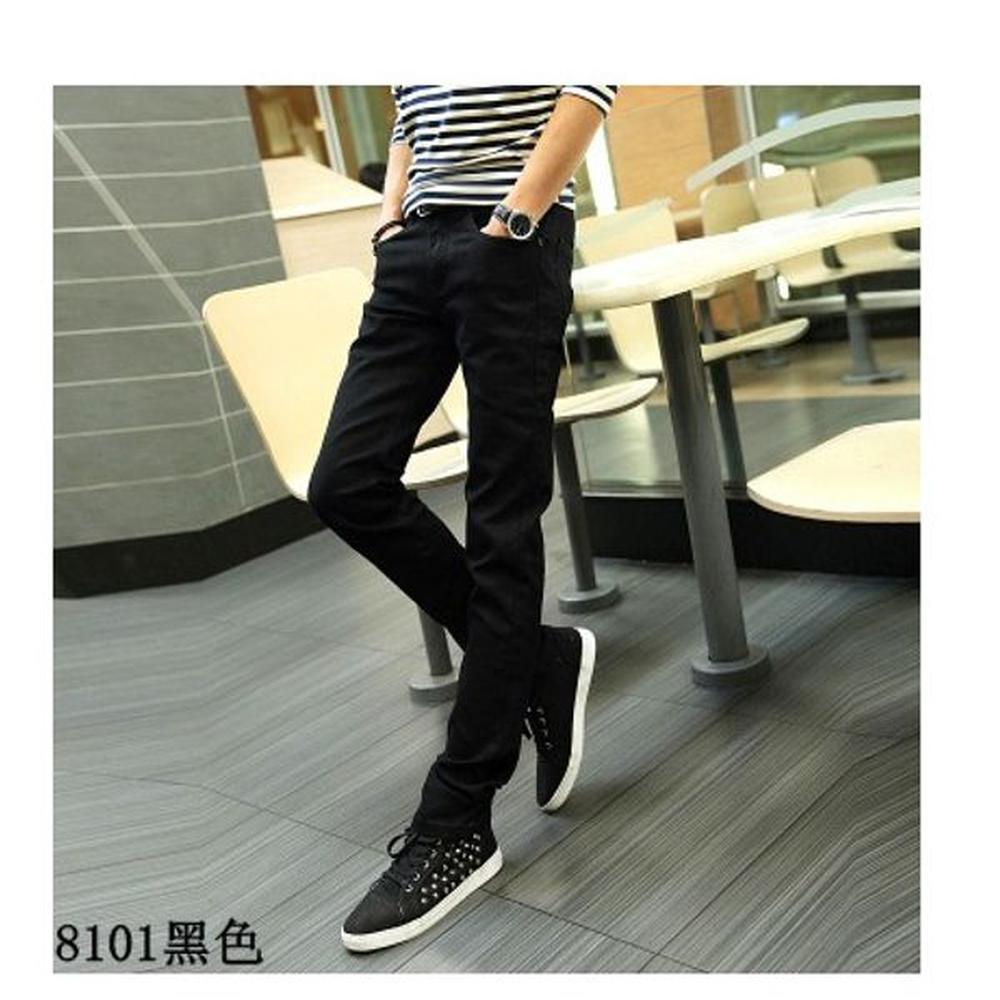 Hot Sale Men Jeans Pencil Pants Elastic Jeans Men Sports Casual Slim Fit Pants Trousers Skinny Boys Famous Brand Jean Male Denim