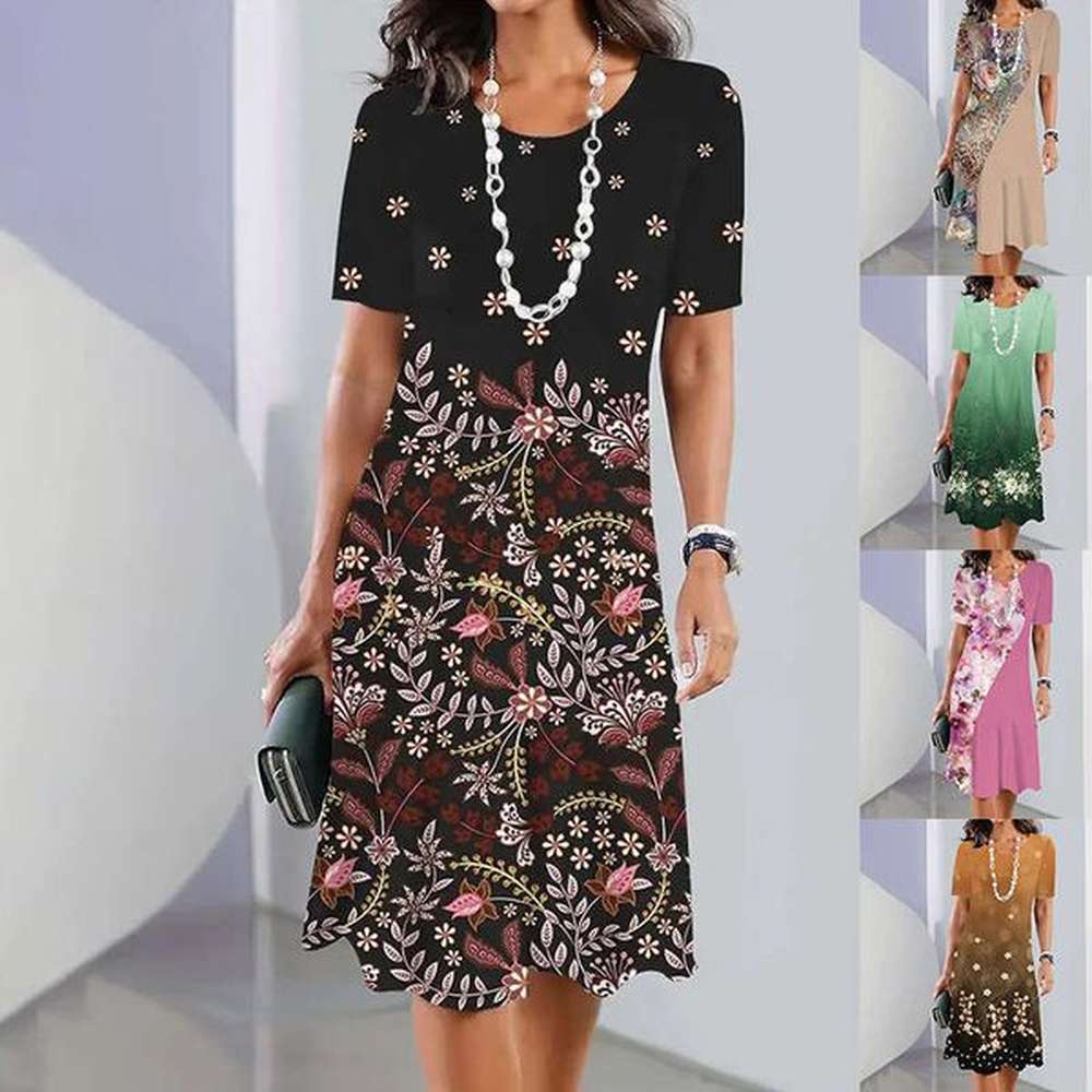 hot selg wer d digital printing fashionable loose womens plus