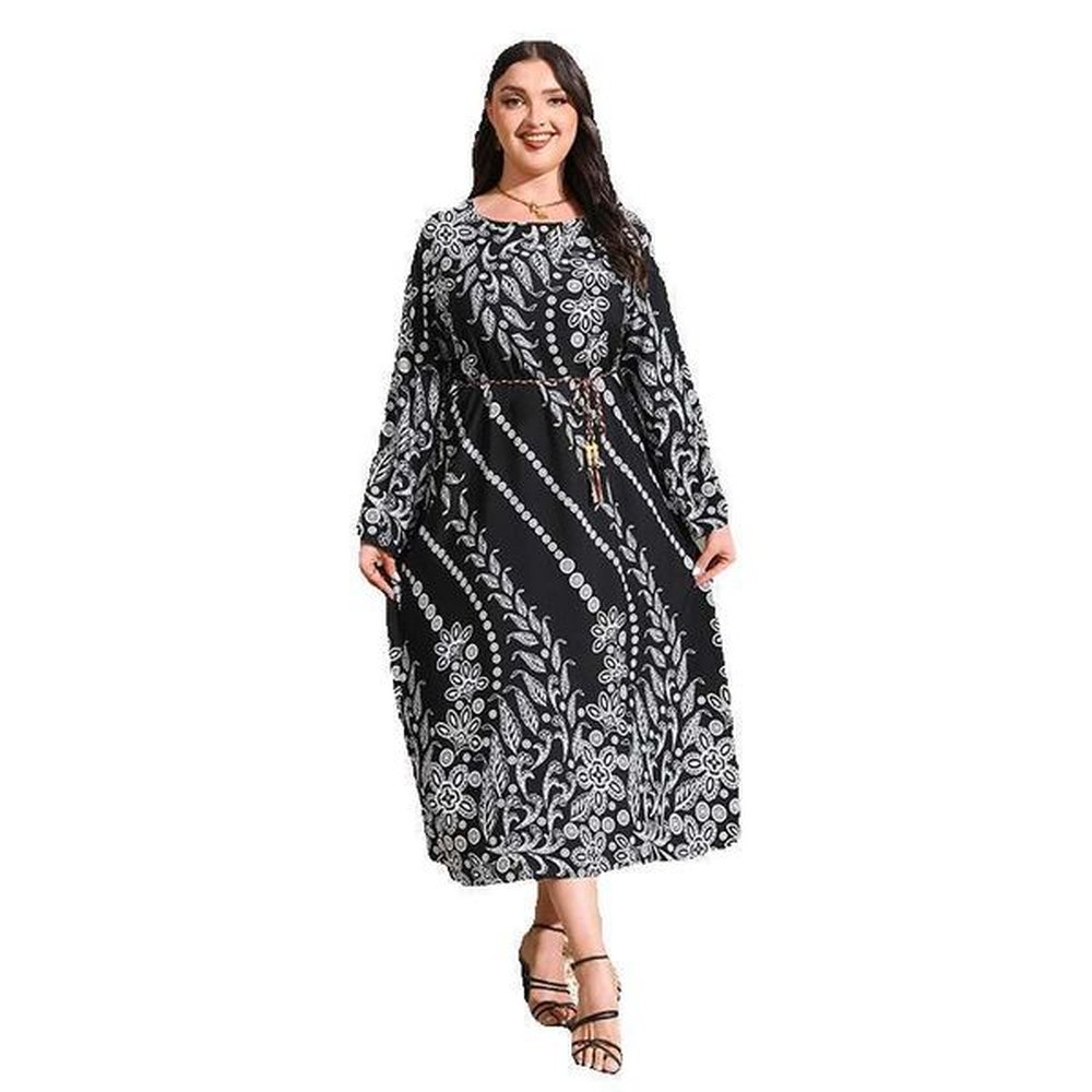 hot selling american and elegant cotton large dress loose sleeved
