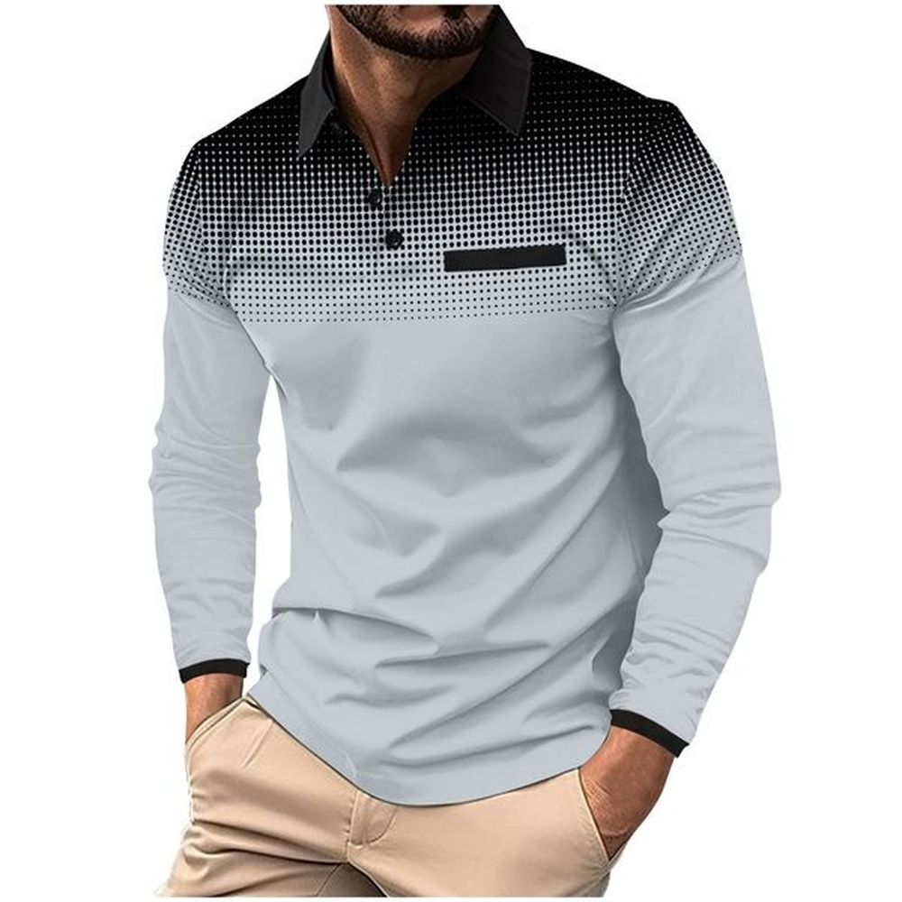 Hot Selling Design Golf Shirts Polyester Polka Dot Uniform Shirt For Men High quality Cotton Regular fit Slightly slimmer stripe poloshirts