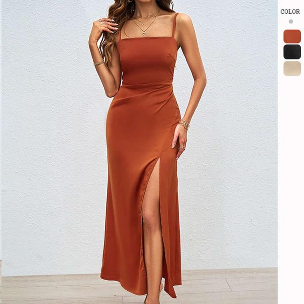 hot selling womens summer new sexy square neck open back