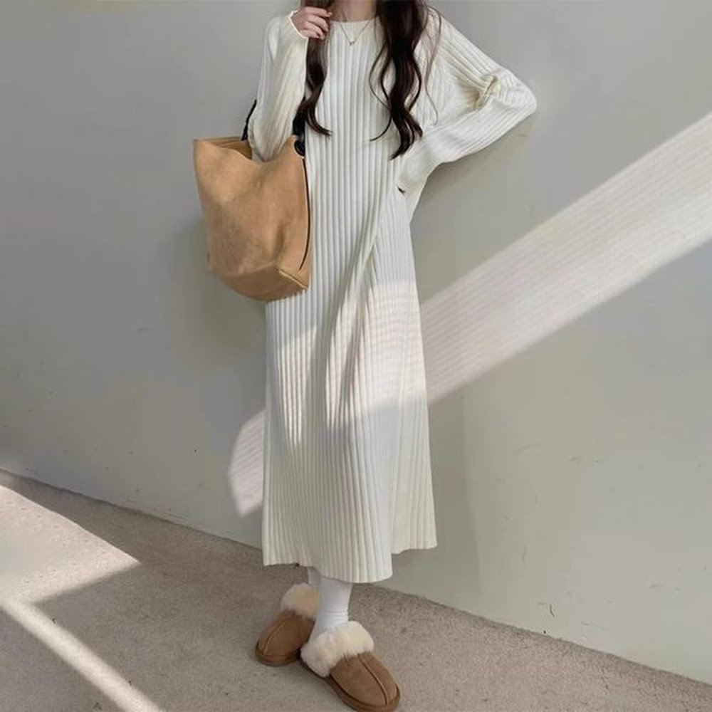 hshaped staff collar casual floral solid color long sleeved womens