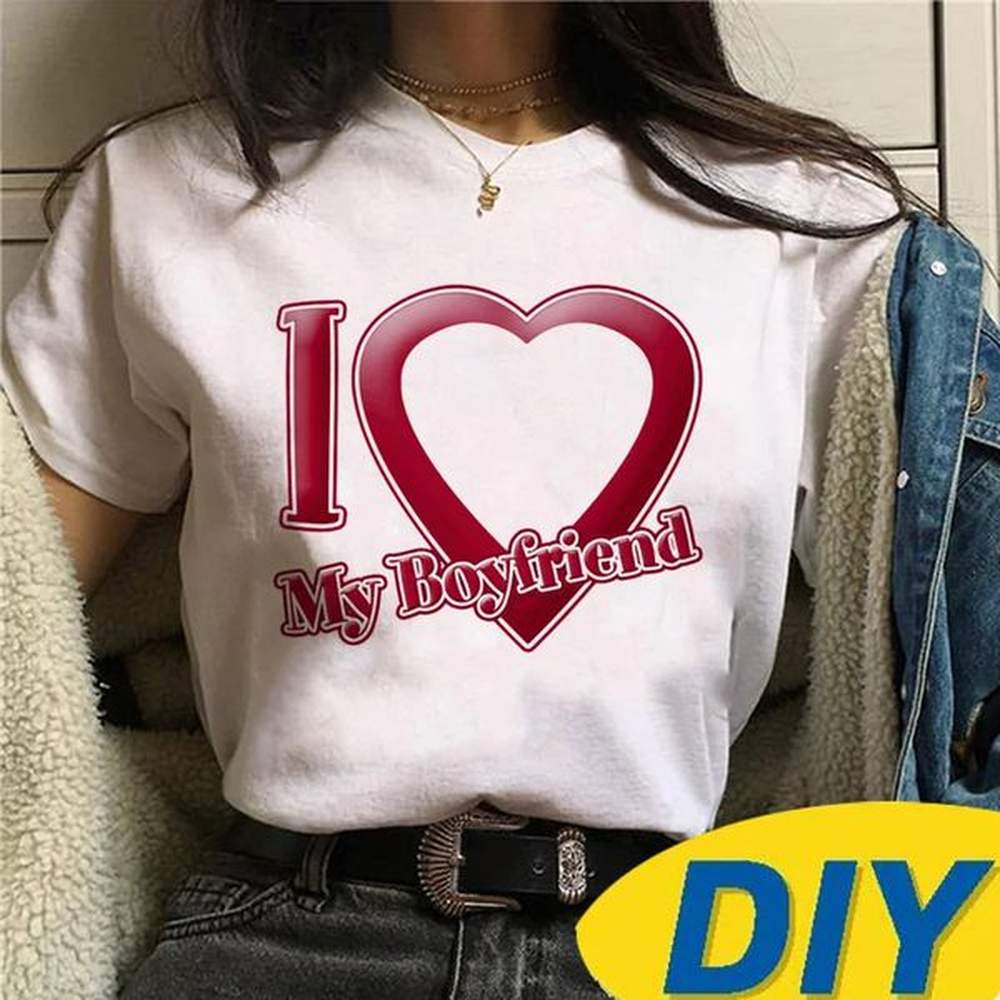 i love my boyfriend custom personalized t shirt women funny