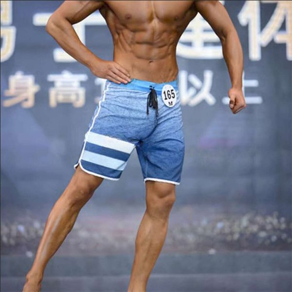 IFBB Olympiad Men's Fitness Competition Shorts 2024 Elastic Quick Dry Surfing Beach Pants for Men M520 40