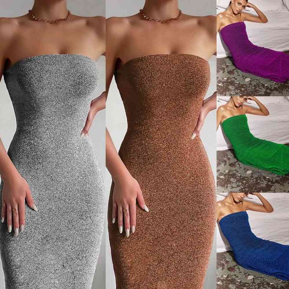 ins womens summer sexy off shoulder wrapped sleeveless solid color