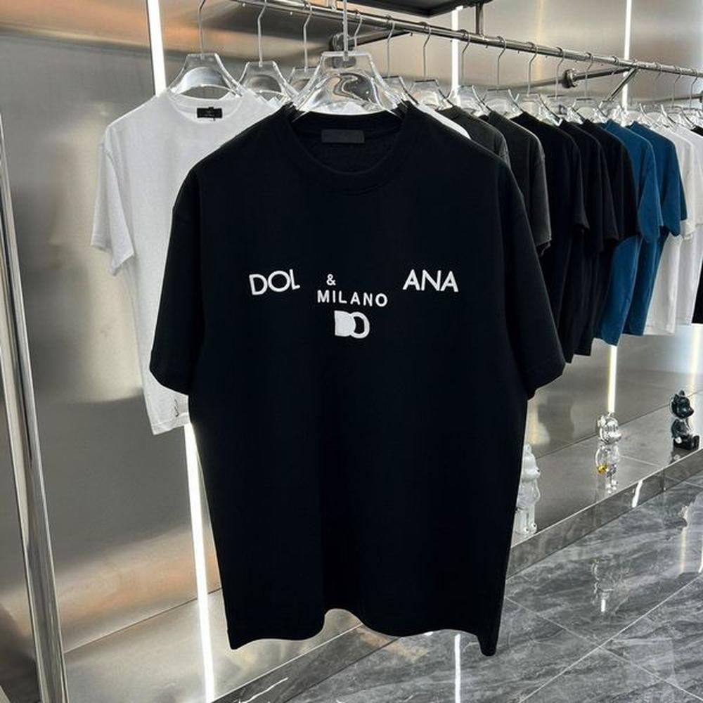 Italy D G brand Tees milan designer fashion men woman Luxury Black white 100% Cotton flawless correct letter Print Graphic T-Shirts Polos to