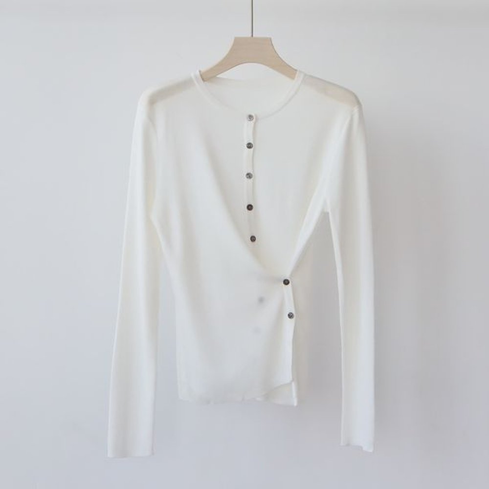 iuks liesel rounded neck knit cardigan for women dualwear