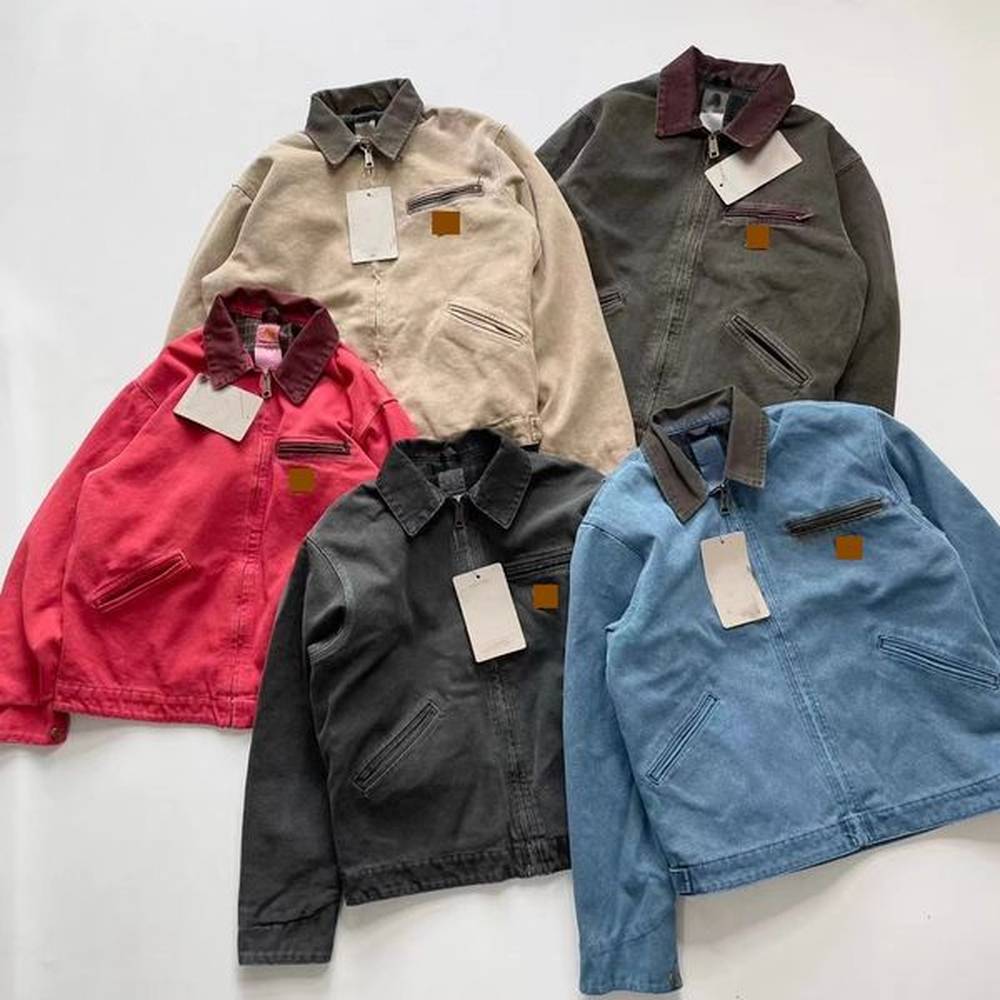 jacket designer jacket mens jackets classic vintage style J97/130/01/22 canvas jacket zip jacket Heavy industry washed 1.5kg weight Wholesal