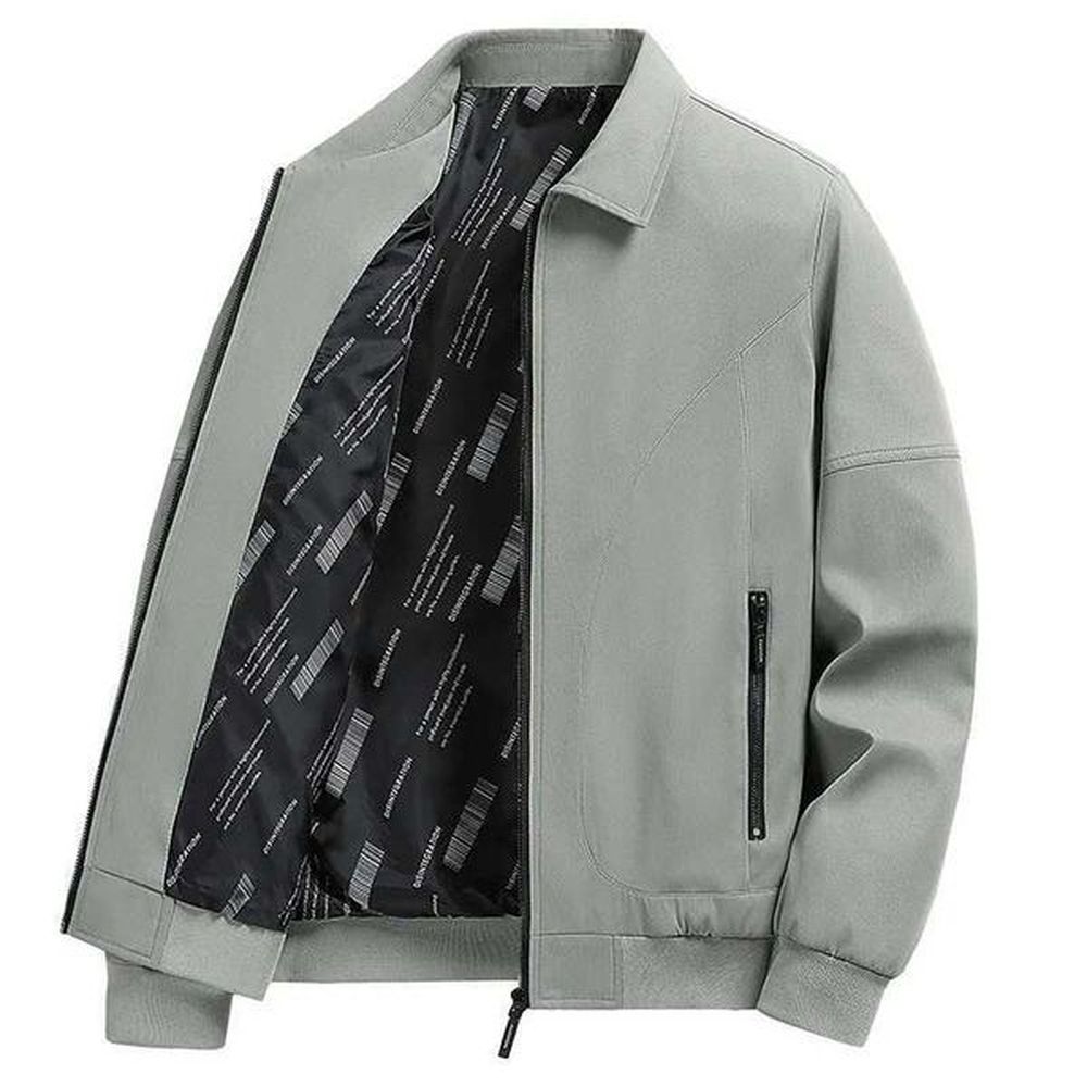 Jacket for Men Business Casual Shirts Collar Jackets Solid Color Work Wear Mens Windbreaker Casual Jacket Coats Plus Size 5XL X241017